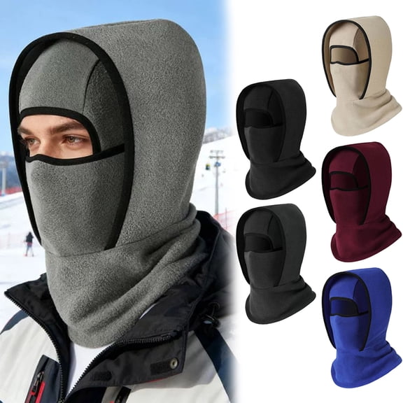 OJSFQUFP Cold Weather Ski Mask,Windproof Fleece Thermal Face Mask,Cycle Motorcycle Neck Warmer Hood Winter Gear for Men Women