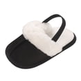 thumbnail image 1 of OJSFQUFP Comfortable Plush Baby Slippers with Soft Soles Infant Baby Boys Girls Slippers Cozy Fleece Booties, 1 of 7