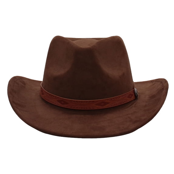 OJSFQUFP Cowboy Hat for Women and Men with Shapeable Wide Brim Cattleman Western Hats for Cowboys And