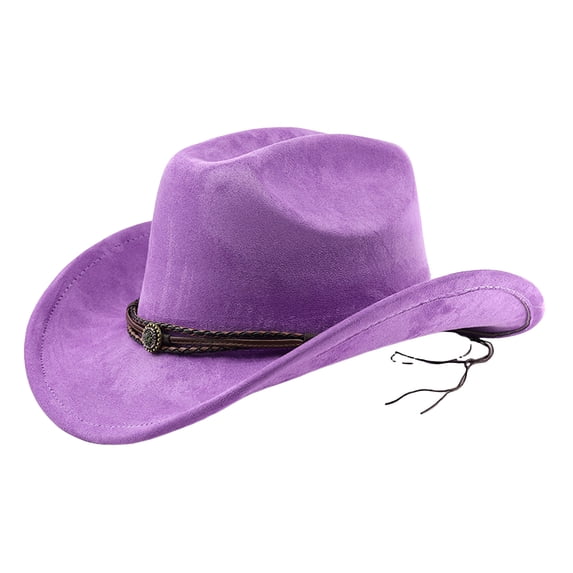 OJSFQUFP Cowboy Hat for Women and Men with Shapeable Wide Brim Cattleman Western Hats for Cowboys