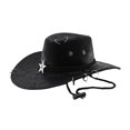 thumbnail image 1 of OJSFQUFP Cowboy Hat for Women and Men with Shapeable Wide Brim Cattleman Western Hats for Cowboys, 1 of 6