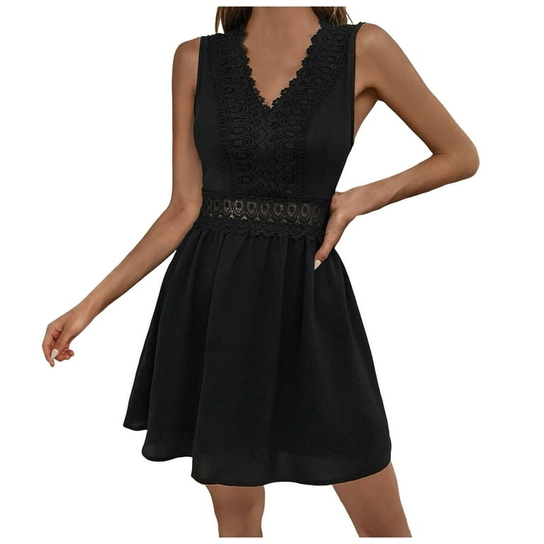 Lace V-Neck Sexy Backless Dress Lace V-Neck Sexy Backless Dress