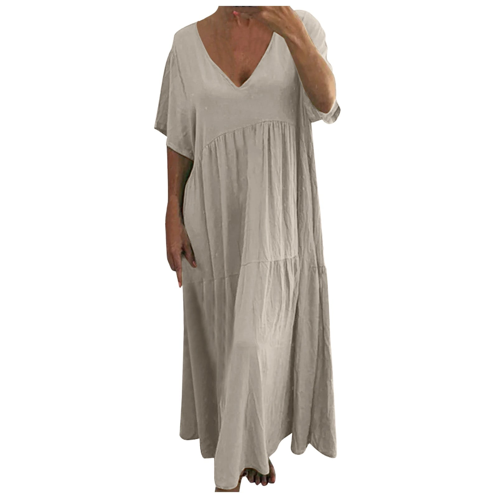 OJSFQUFP Dress To Impress Outfit for Women Party Khaki Womens