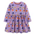 thumbnail image 1 of OJSFQUFP Girls Cartoon Dress Applique Party Dresses Casual Cotton Long Sleeved, 1 of 8