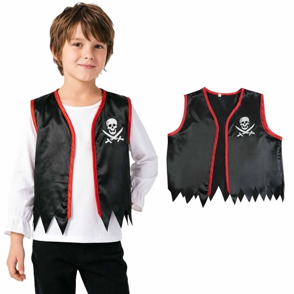 OJSFQUFP Halloween Cos Set with Hat Eye Patch and Hairband Halloween Outfit for Carnival Halloween Christmas Birthday Party