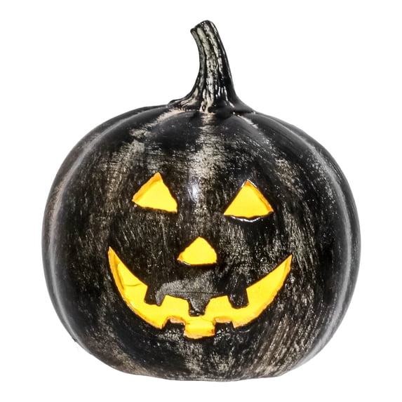 OJSFQUFP Halloween Decorations - Fall Decor - Handmade Terracotta Jack O Pumpkin with LED Light Cute Decoration Centerpieces for Tables Porch Yard Home Kitchen Front Door Mantel