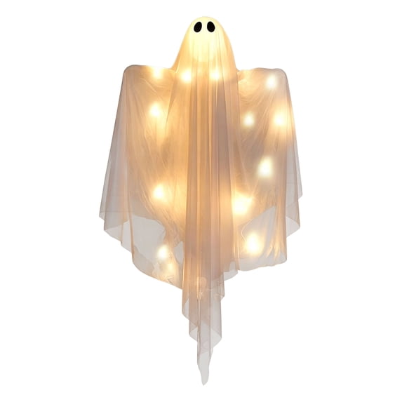 OJSFQUFP Halloween Hanging Ghost Lights Floating Ghost Decorations for Scary Halloween Decor Indoor Outdoor