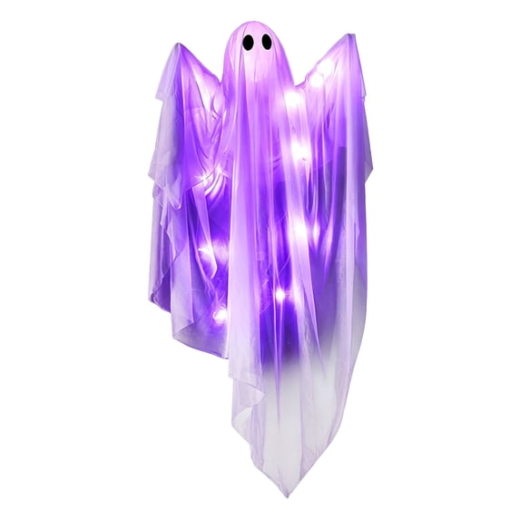 OJSFQUFP Halloween Hanging Ghost Lights Floating Ghost Decorations for Scary Halloween Decor Indoor Outdoor
