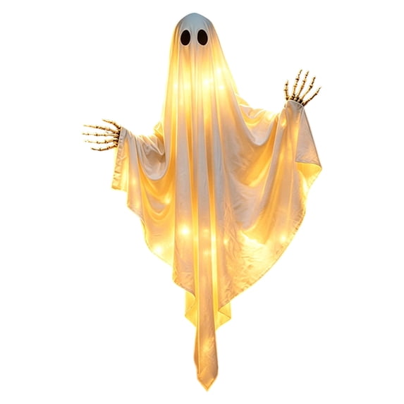 OJSFQUFP Halloween Hanging Ghost Lights Floating Ghost Decorations for Scary Halloween Decor Indoor Outdoor