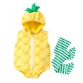 thumbnail image 1 of OJSFQUFP Infant Baby Boys Girls Christmas Pineapple Cos Clothes Hooded Sleeveless Romper Leggings Outfit Set, 1 of 8