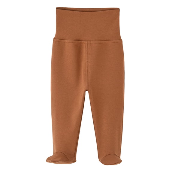 OJSFQUFP Infant Baby Boys Girls Soft Cotton High Waist Footed Pants Casual Leggings with Feet Kid's Pants