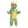 thumbnail image 1 of OJSFQUFP Infant and Toddler Flannel Bodysuit Cute Cartoon Soft and Comfortable Hooded Romper for Fall and Winter., 1 of 4