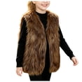 thumbnail image 1 of OJSFQUFP Kid's Fall and Winter Faux Vest Stylish Warm and Thickened Sleeveless Jacket, 1 of 6