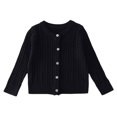 thumbnail image 1 of OJSFQUFP Kids Knit Cardigan Toddler Boys Girls Crew Neck Button Down Long Sleeve Knitted Sweater Jacket Fall Winter, 1 of 9
