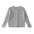 thumbnail image 1 of OJSFQUFP Kids Knit Cardigan Toddler Boys Girls Crew Neck Button Down Long Sleeve Knitted Sweater Jacket Fall Winter, 1 of 9