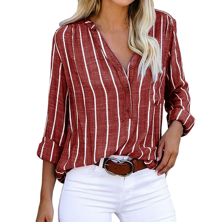 Women's V-neck tie with long sleeves loose shirt Women's V-neck tie with long sleeves loose shirt