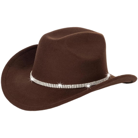 OJSFQUFP Party Cowboy Hat Music Party Fashion Jazz Hat Western Cowboy Hat