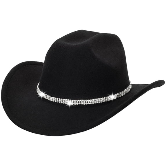OJSFQUFP Party Cowboy Hat Music Party Fashion Jazz Hat Western Cowboy Hat
