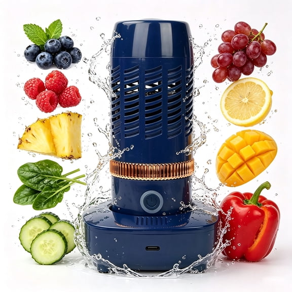 OJSFQUFP Portable Vegetable Washing Machine, Cordless Purifier,USB Rechargeable Cleaner for Fruits,Vegetables,Meat,Rice,Grains,Kitchen Tableware