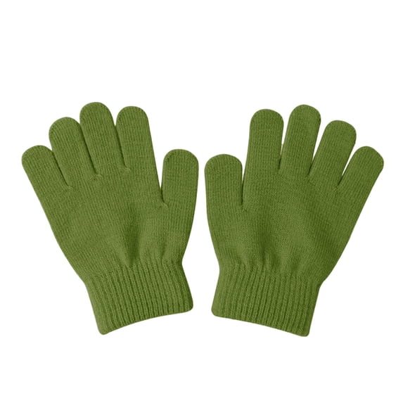 OJSFQUFP Toddler Winter Gloves Knitted Warm Elastic Gloves Suitable for Boys and Girls 5-10 Years