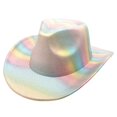 thumbnail image 1 of OJSFQUFP Western Hat Glitter Cowboy Hat for Women Men Party Hat Carnival Fancy Dress Retro Glitter Hat Soft Fabric Lightweight Foldable Elegant Cowboy Hat Costume Accessory, 1 of 4