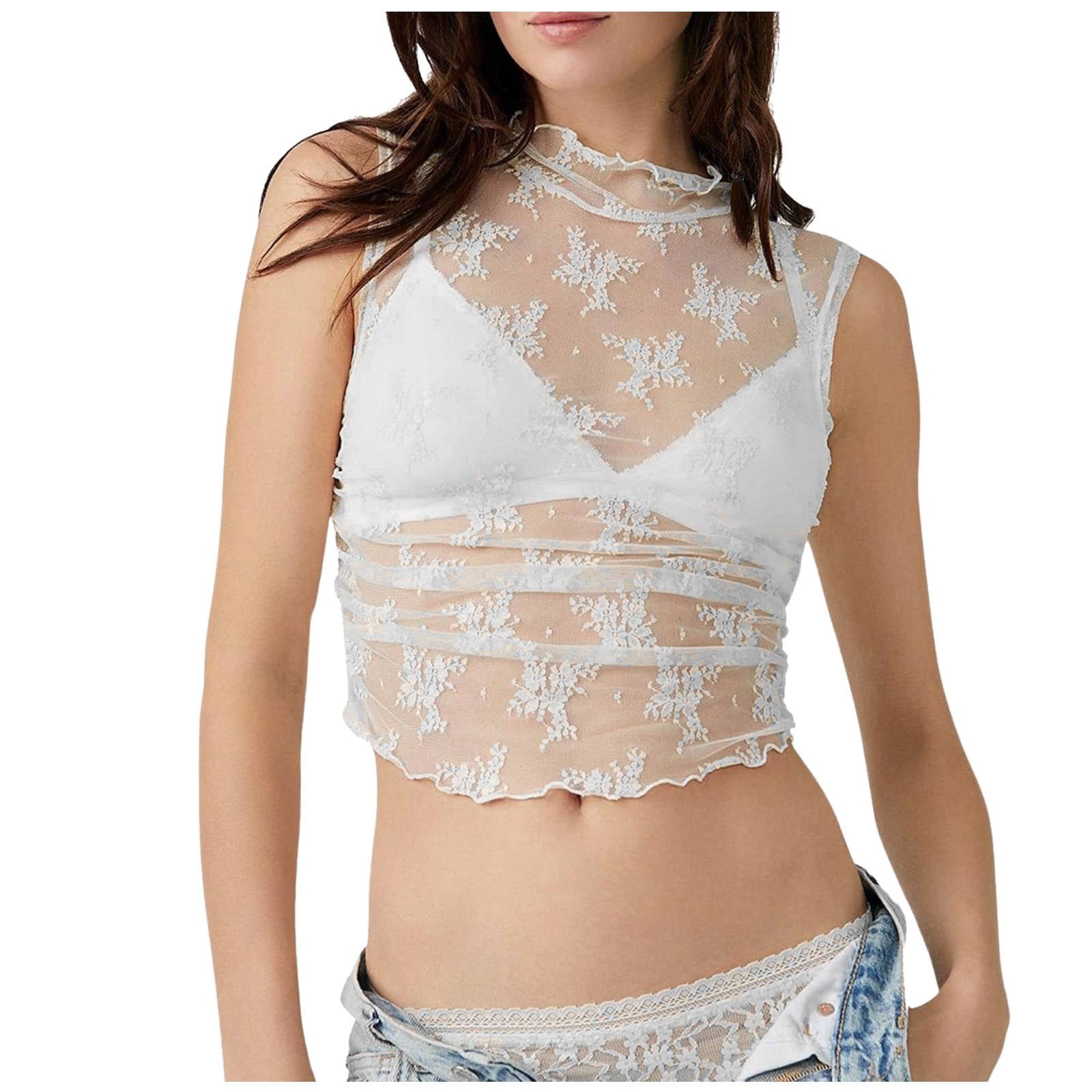 OJSFQUFP Women Camisole Tops White Women Sleeveless See OJSFQUFP Women Camisole Tops White Women Sleeveless See
