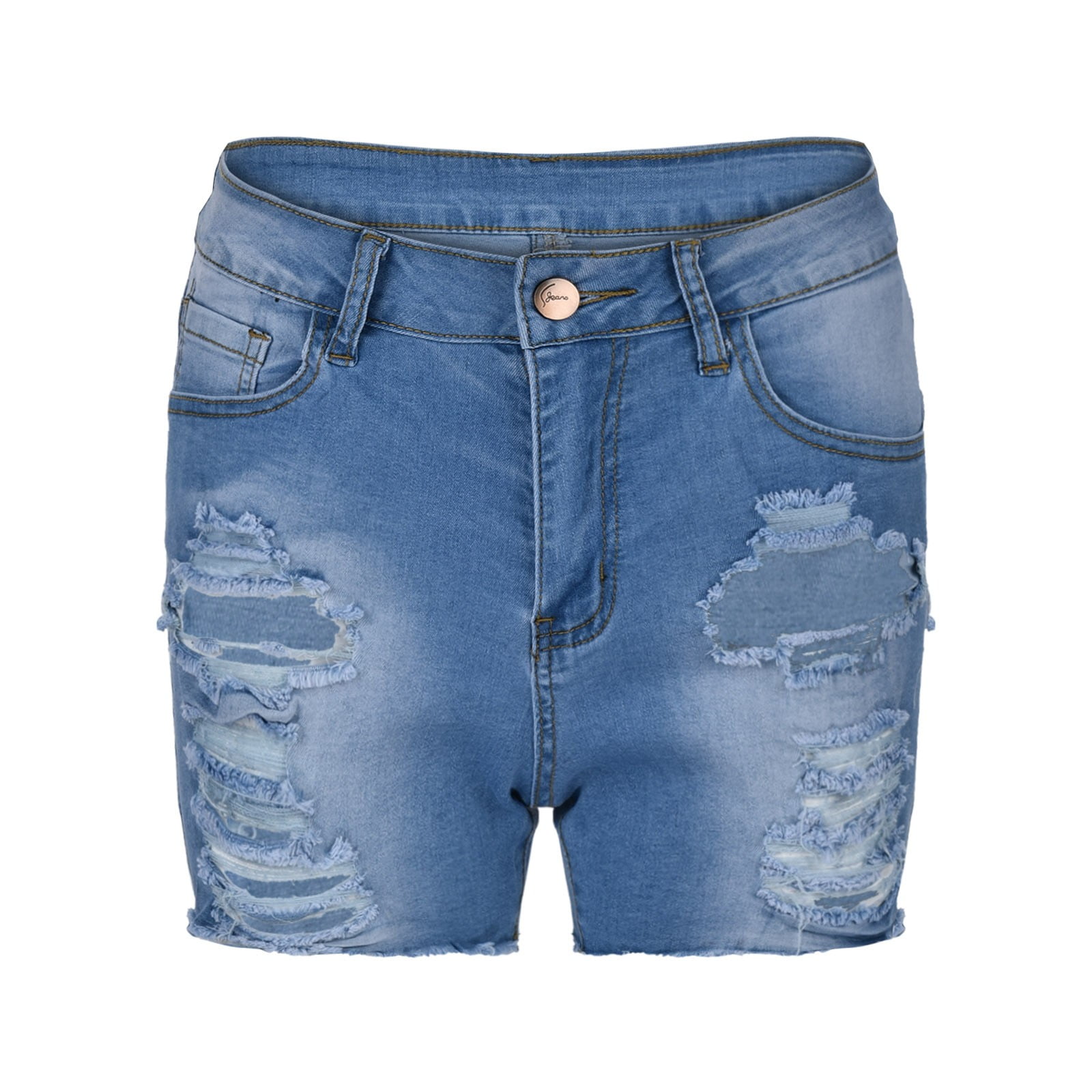 OJSFQUFP pants for women jeans Light Blue Womens High Waisted Denim ...