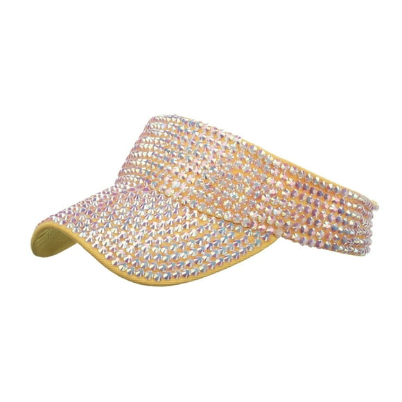 OJinShaWanO Baseball Hats for Men Football Fashion Women Leopard Print Sun Protection Topless Baseball Visor Cap Yellow