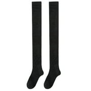 OJinShaWanO Christmas Socks for Women Knee High Women's Autumn and Winter Solid Color Velvet Thickened Coral Velvet Knee Pads Winter Home Warm Sleep Floor Socks Stockings