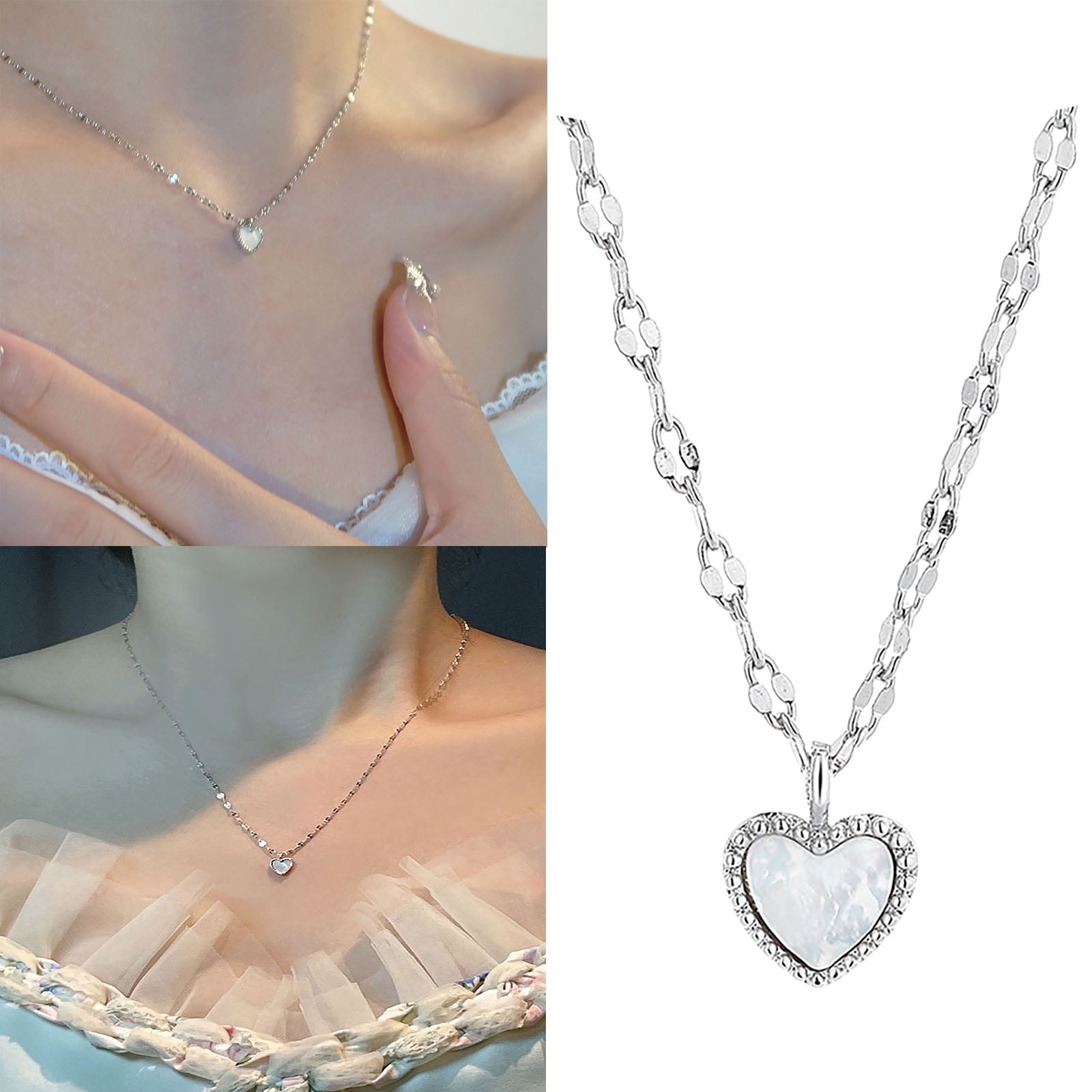 925 fas heart necklace best sale