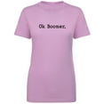 thumbnail image 1 of OK BOOMER Womens crewneck tee, 1 of 3