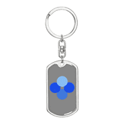 OK Blockchain OKB Crypto Cryptocurrency Dog Tag Keychain Stainless Steel Silver Tone or Gold Tone