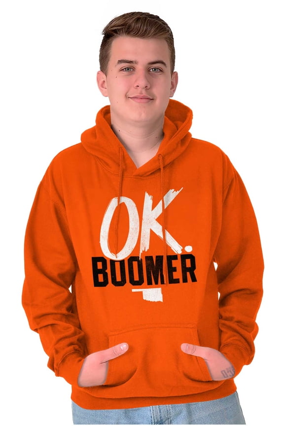 OK Boomer State of Oklahoma Settlers Unisex Plus Fleece Graphic Hoodie Brisco Brands 2X