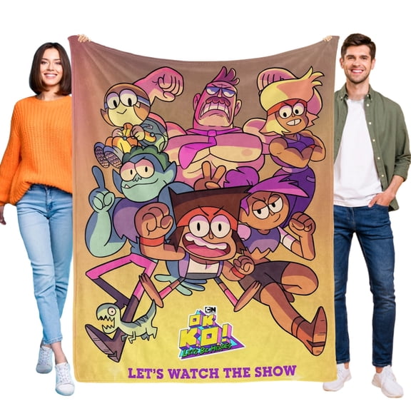 OK K.O.! Seamos Héroes Throw Blanket Gifts for Fans Lover Girls Boys Women Present Hoodie Him Bed 40"x50"