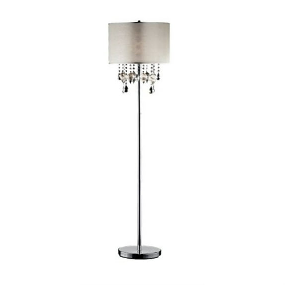 Drape Crystal Glass Peach Floor Lamp