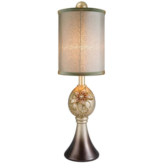 OK Lighting Sapphire Rose Buffet Lamp