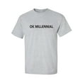 thumbnail image 1 of OK MILLENNIAL Adult Short Sleeve T-shirt, 1 of 4