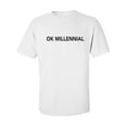 thumbnail image 1 of OK MILLENNIAL Adult Short Sleeve T-shirt, 1 of 4