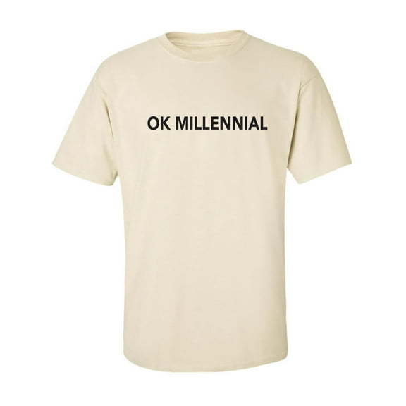 OK MILLENNIAL Adult Short Sleeve T-shirt