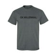 thumbnail image 1 of OK MILLENNIAL Adult Short Sleeve T-shirt, 1 of 4