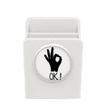 thumbnail image 1 of OK Outline Personalized Gesture Desk Pencil Holder Cup Pen Organizer, 1 of 4