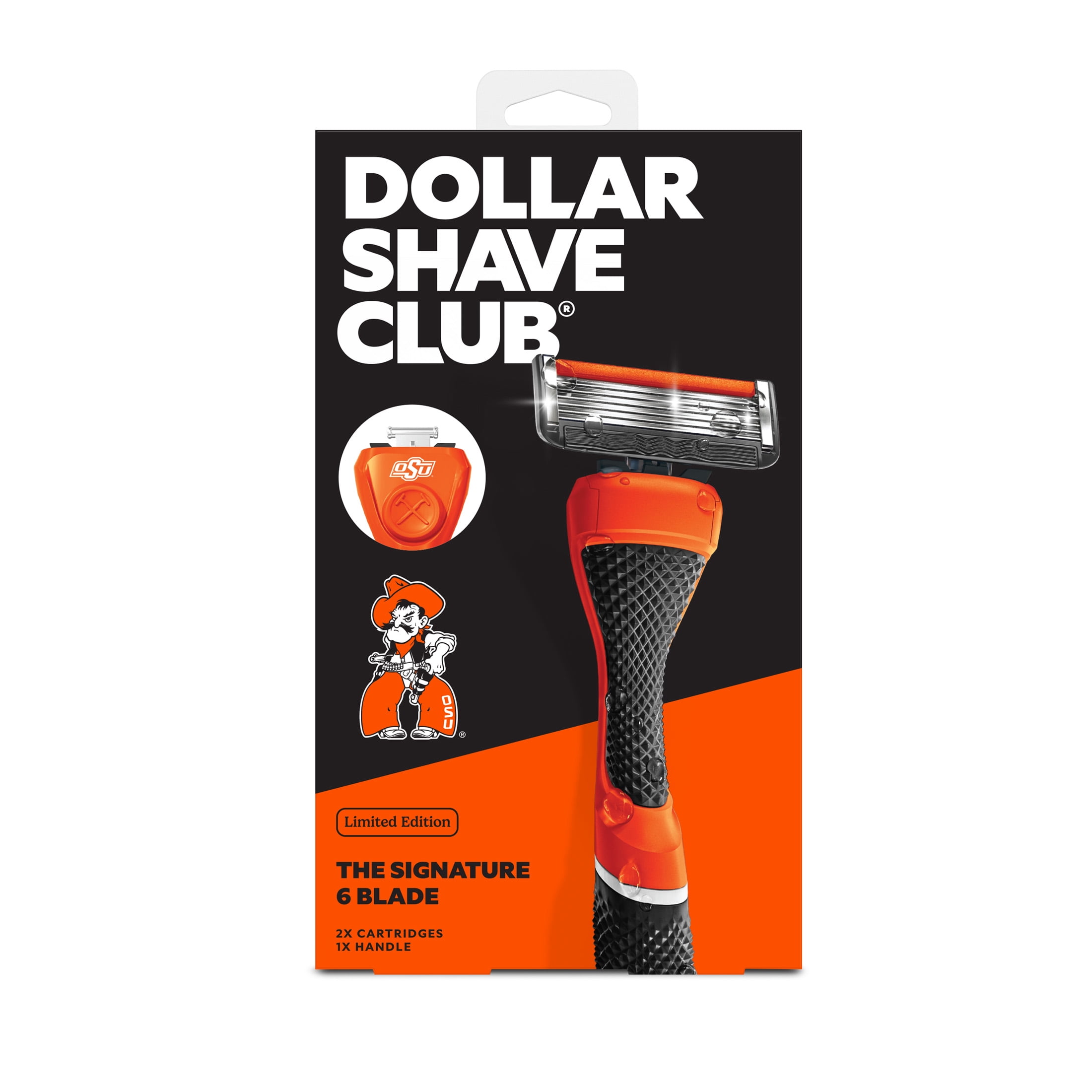 Dollar Shave Club Oklahoma State 6-Blade Razor Starter Set