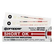 OK Sterilization Chemical Indicator Strip Steam Compatibility 26410100, 250 Ct