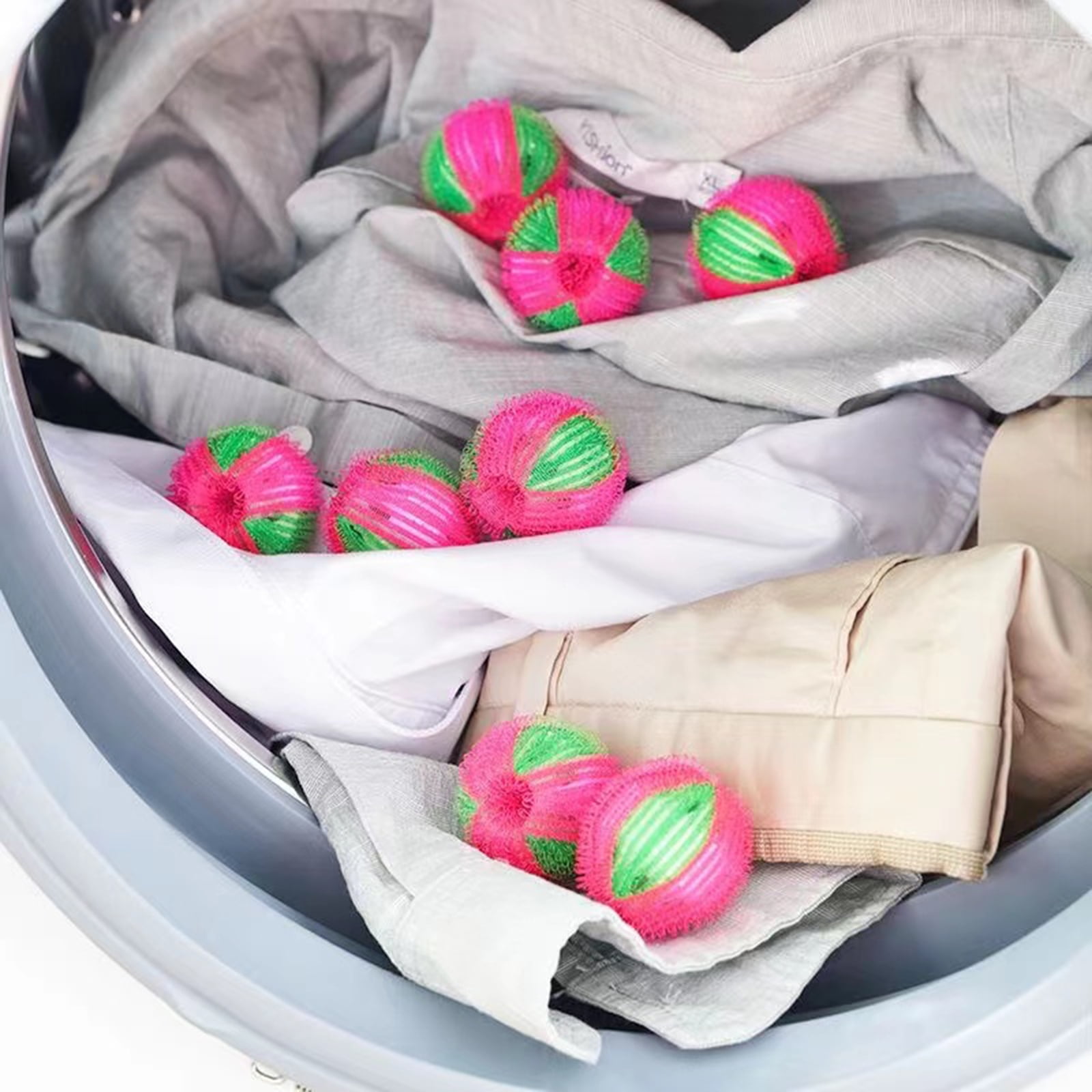 Reusable Dryer Balls, Pet Hair Remover for Laundry, Reusable Lint Remover  Sponge, Hair Catcher for Washing Machine, Wash Dryer Balls(2Pcs,Blue 