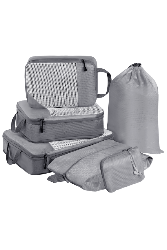 Compression Packing Cubes Set, Grey, 6-Piece