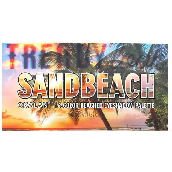 OKALAN Sandbeach 16 Color Shadow Palette E060