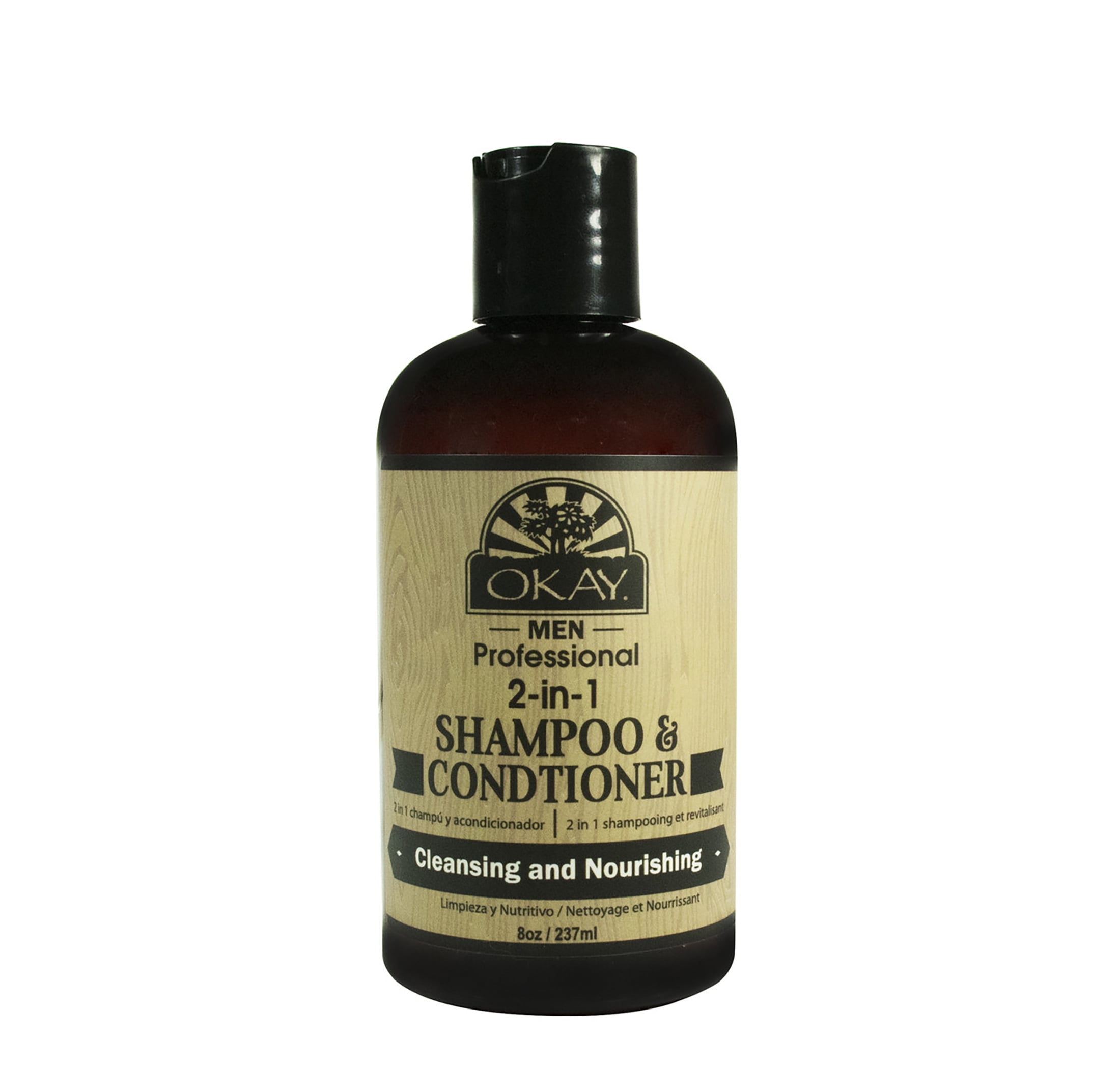 OKAY 2-in-1 Men Shampoo Conditioner - 8oz for Easy, Effective Hair Care