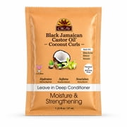 OKAY Black Jamaican Castor Oil Leave-in Conditioner, Coconut Oil, Deep Conditioning Treatment, Sulfate-Free, All Hair Types, 1.5 oz