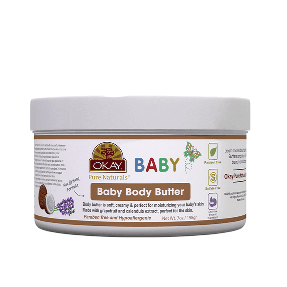 OKAY Pure Naturals All Natural Baby Body Butter - 7 oz / 198 ml