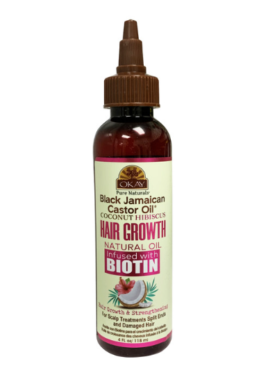 Okay Xtra Dark Black Jamaican Castor Oil Mit Kokosöl - 4 Unzen / 118 Ml Für Haarwachstum